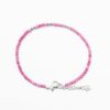 Pulsera Plata Turmalina rosa | Autoestima