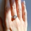 Anillo plata Cuarzo rosa "Lágrima" | Amor - Imagen 2