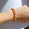 Pulsera irregular Piedra luna melocotón - Imagen 2
