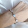 Pulsera Plata Piedra luna facetada | Feminidad