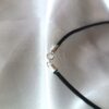 Cadena Cuero negro Plata - Imagen 2