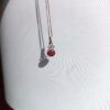 Colgante plata Rubí "ESMERAY" | Valentía