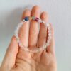 Pulsera Plata Cuarzo blanco Minerales - Imagen 2