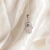 Colgante Plata Esmeralda Mano Fátima | Amor