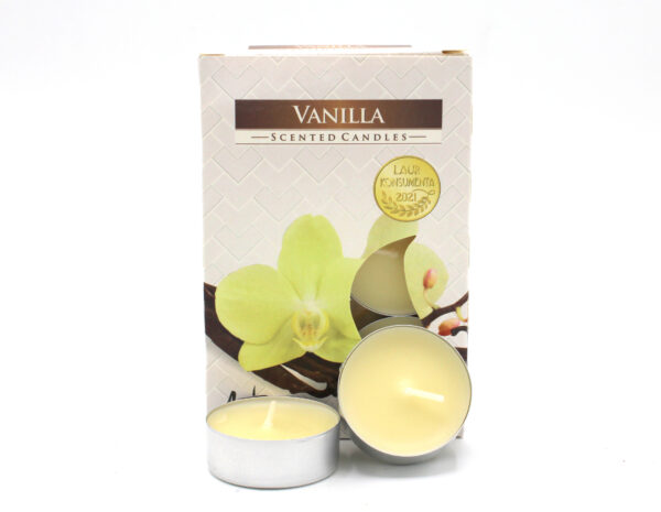 Set de 6 velas de té perfumadas - Vainilla