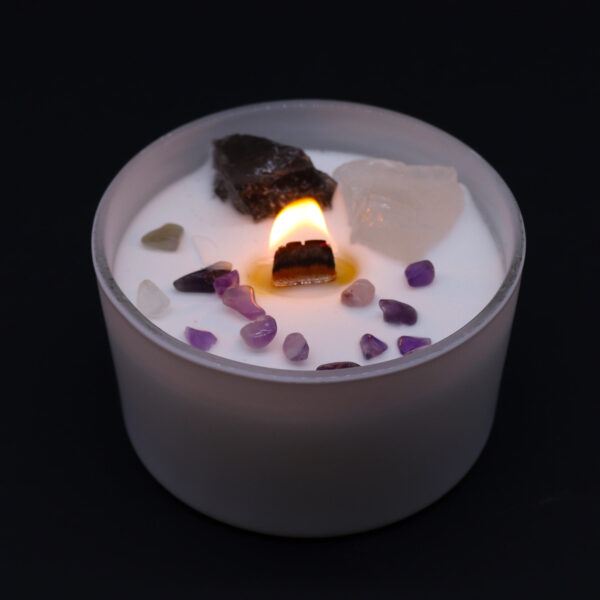 Velas de Cristal de Chakra - Chakra de la Corona - Imagen 2