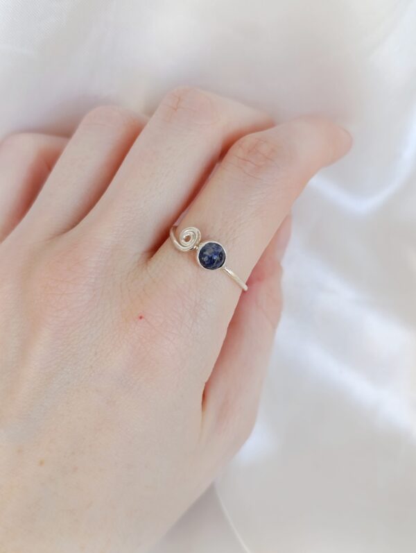 Anillo Plata Sodalita "ALETHEA" | Concentración - Imagen 2