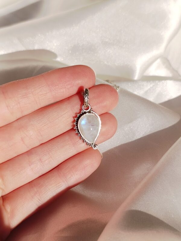 Colgante Plata Piedra luna "CIRCE" | Energía femenina - Imagen 3
