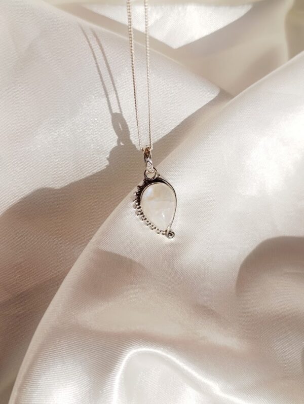 Colgante Plata Piedra luna "CIRCE" | Energía femenina - Imagen 2
