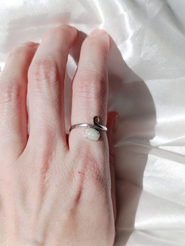 Anillo Plata Opalo "ELSA" | Equilibrio - Imagen 3