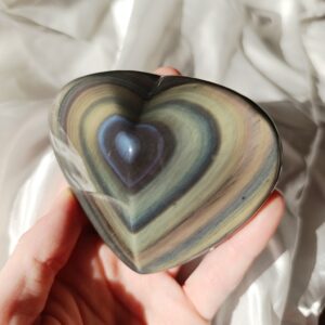 Corazones Obsidiana arcoíris | Protección