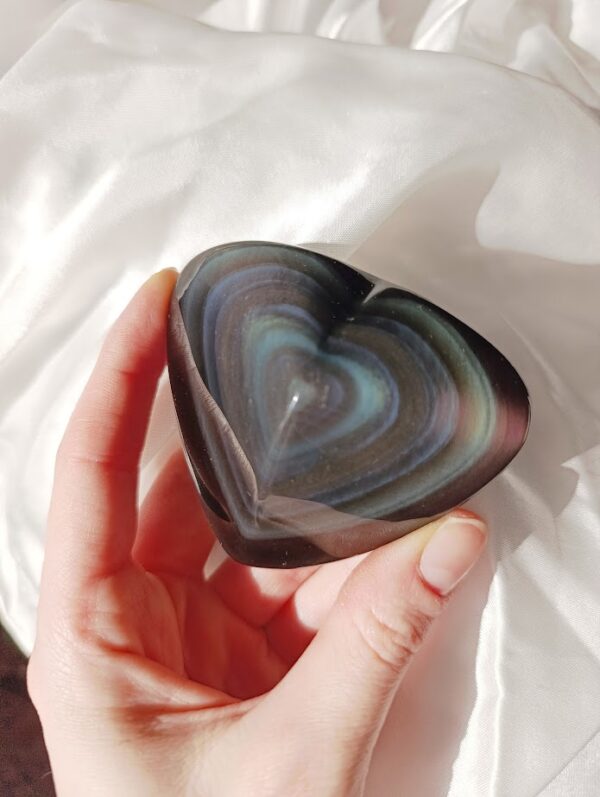 Corazones Obsidiana arcoíris | Protección - Imagen 4