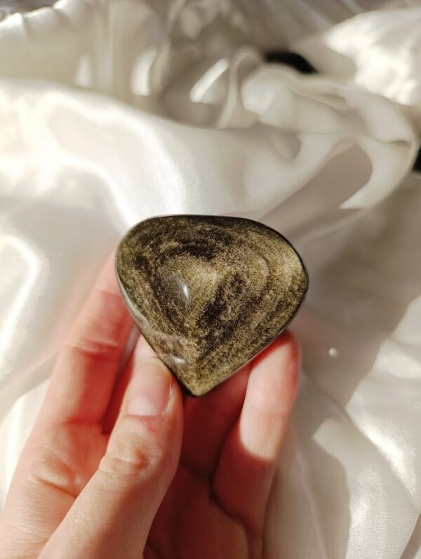 Corazón Obsidiana dorada | Protección - Imagen 5