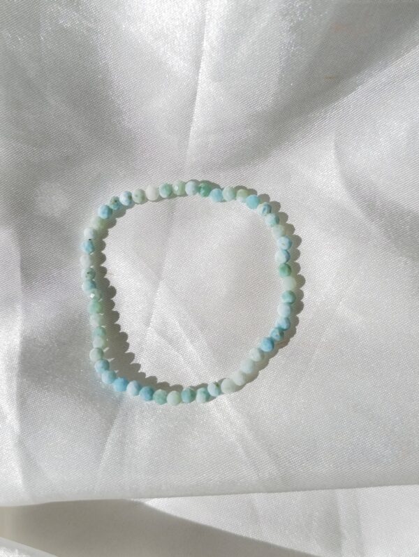 Pulsera Larimar facetada | Tranquilidad