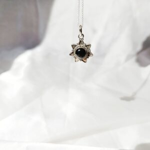Colgante plata Ónix "INTI" | Protección