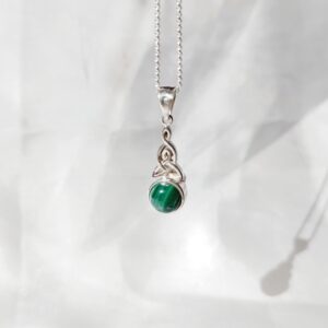 Colgante Plata Malaquita «HECHIZO» | Transformación