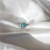 Anillo Plata Esmeralda corindón "AKEMI" | Meditación