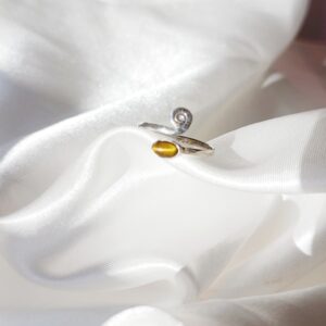 Anillo plata Ojo de tigre "MAIA" | Protección