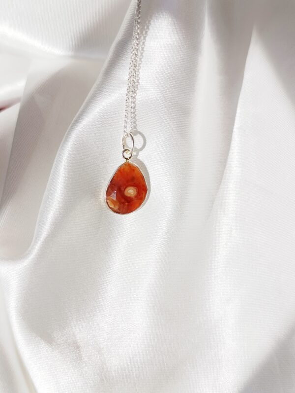 Colgante plata Carneola "FREYA" | Autoestima - Imagen 3