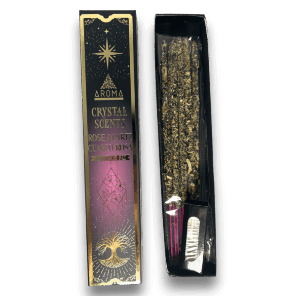Incienso Cuarzo Rosa AROMA Smudge Kit Incienso Crystal - Imagen 2