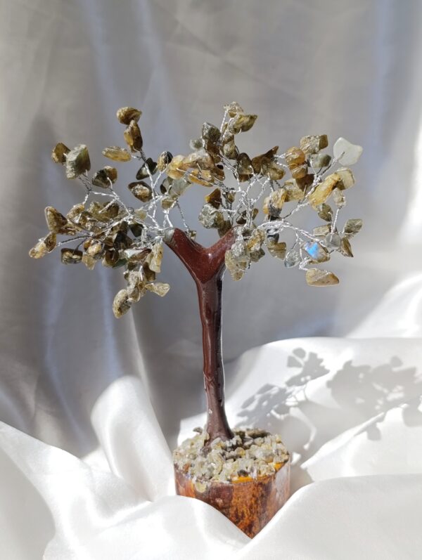 Árbol Bonsai Cristales chip Labradorita | Transformación