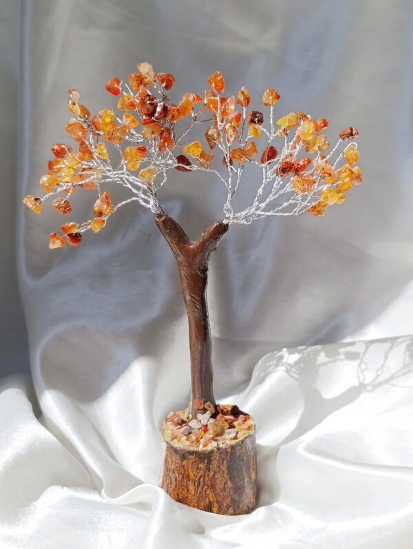 Árbol Bonsai Cristales chip Cornalina | Vitalidad
