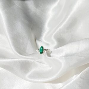 Anillo Plata Malaquita "ALA" | Transformación