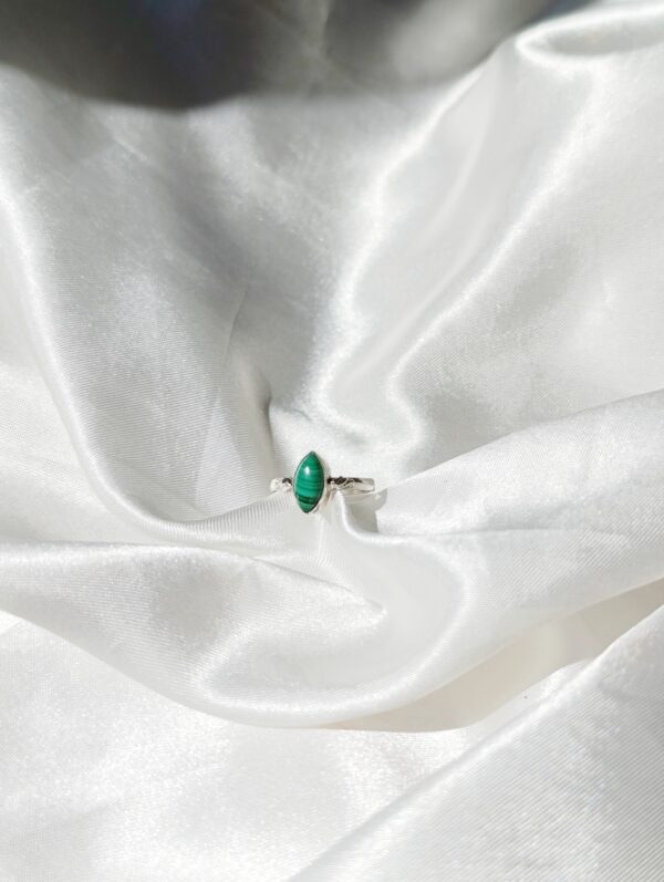 Anillo Plata Malaquita "ALA" | Transformación
