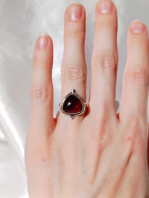 Anillo plata Granate "PIRUS" | Pasión - Imagen 2