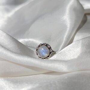 Anillo Plata Piedra luna "LARA" | Intuición
