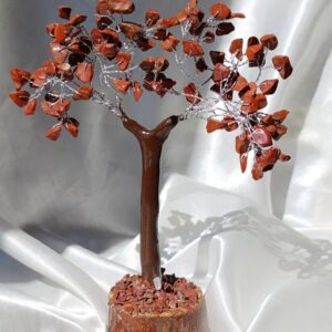 Árbol Bonsai Cristales chip Jaspe rojo | Seguridad