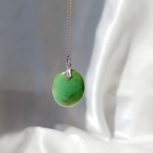 Colgante Plata Crisoprasa | Crecimiento personal