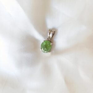 Colgante plata Peridoto-Olivino | Confianza