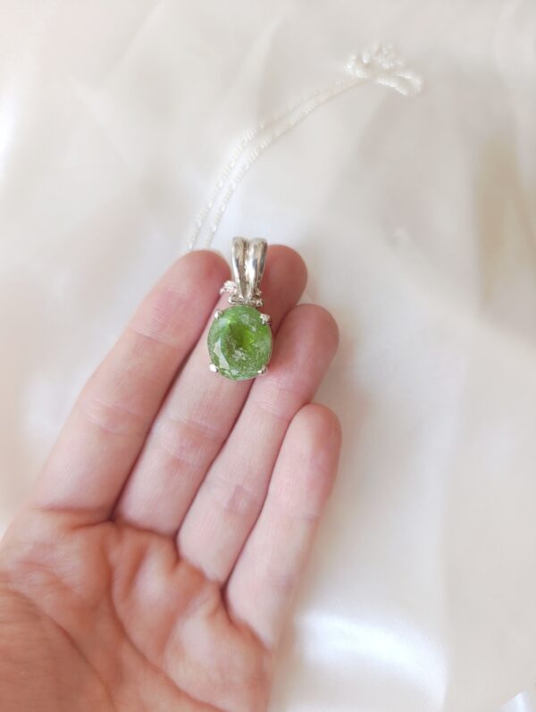 Colgante plata Peridoto-Olivino | Confianza - Imagen 4