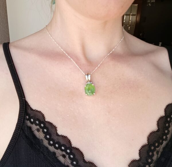 Colgante plata Peridoto-Olivino | Confianza - Imagen 2