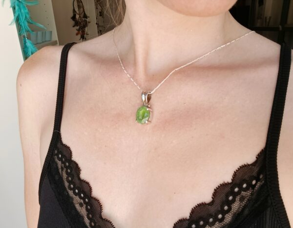 Colgante plata Peridoto-Olivino | Confianza - Imagen 3