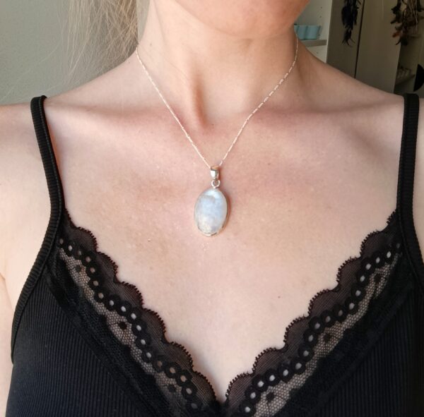 Colgante Plata Piedra luna | Feminidad - Imagen 2