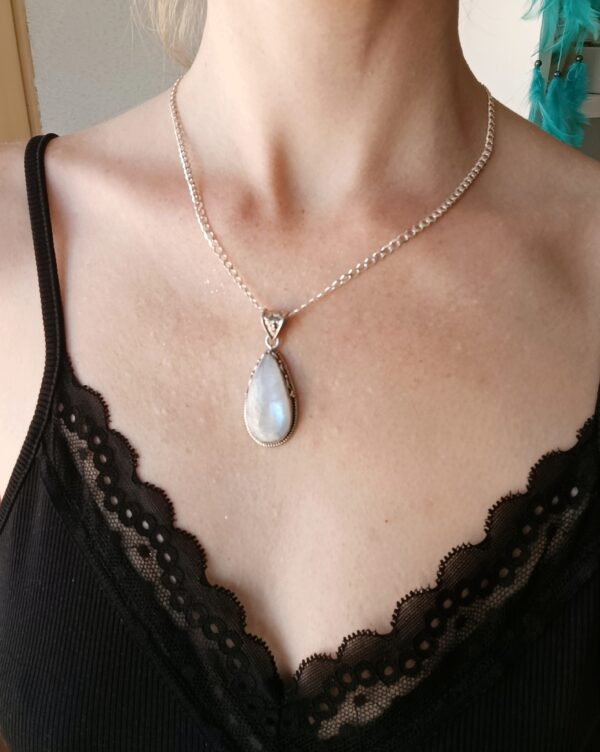 Colgante plata Piedra luna | Feminidad - Imagen 3