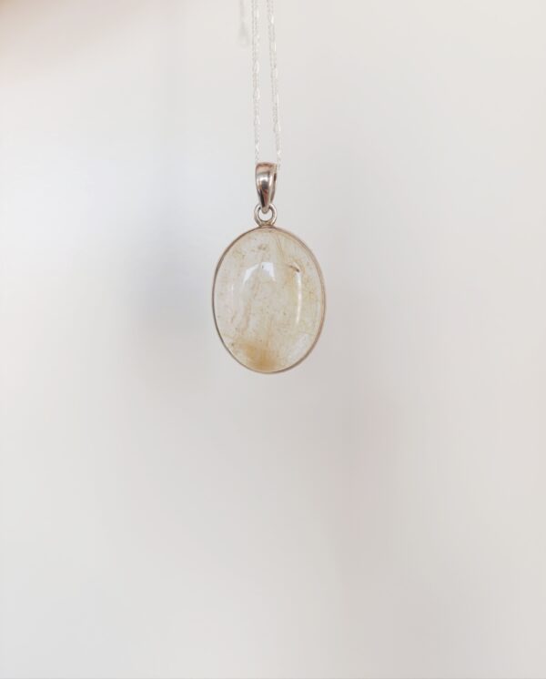 Colgante plata Cuarzo rutilo | Crecimiento espiritual - Imagen 2