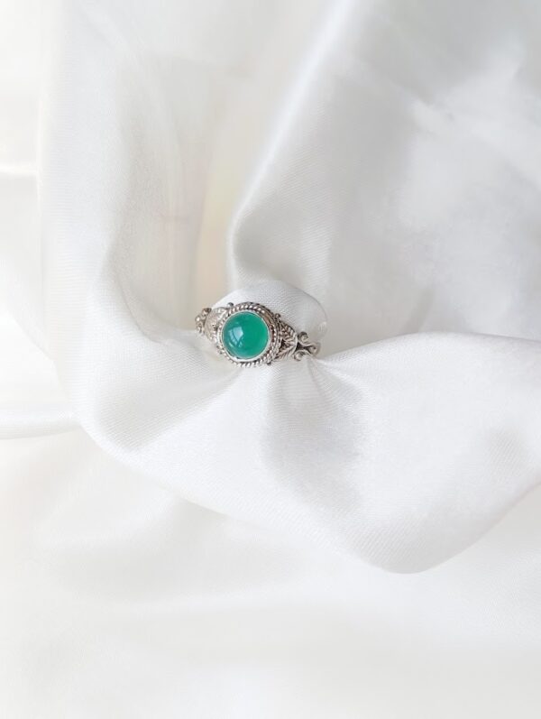 Anillo plata Aventurina "SOFRONIA" | Prosperidad