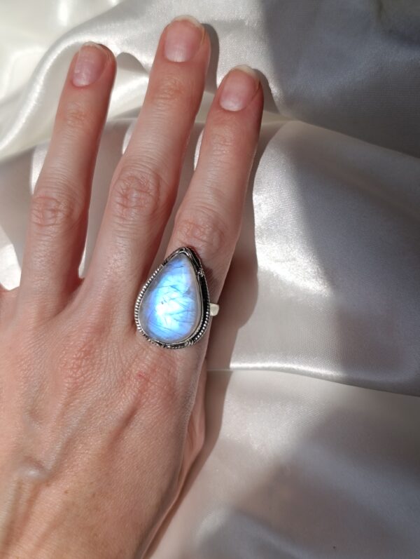 Anillo Plata Piedra luna | Creatividad - Imagen 3
