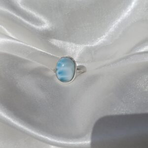 Anillo plata Larimar | Paz