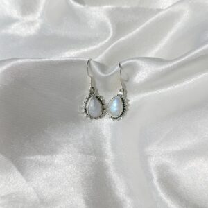 Pendientes plata Piedra luna | Creatividad