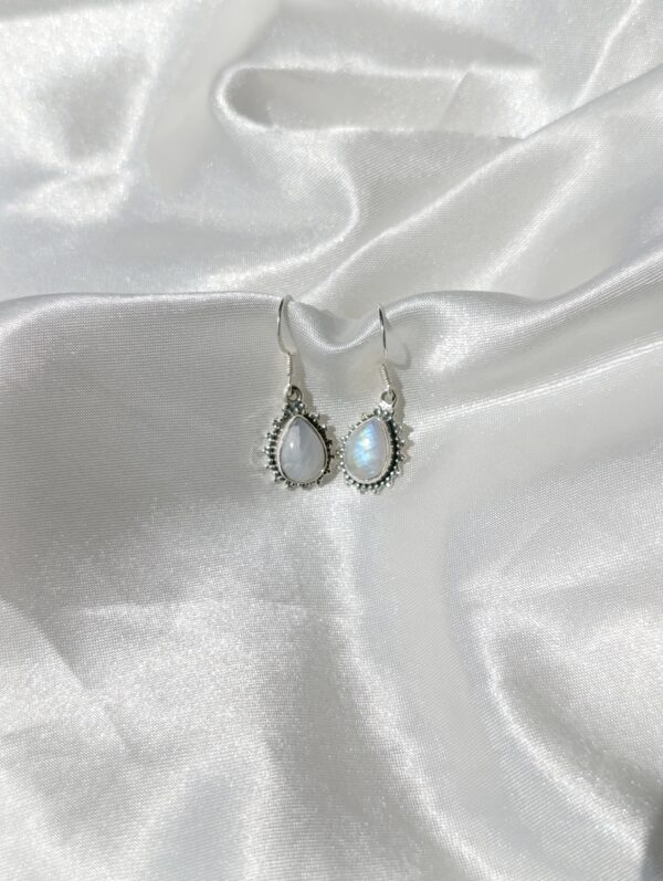 Pendientes plata Piedra luna | Creatividad