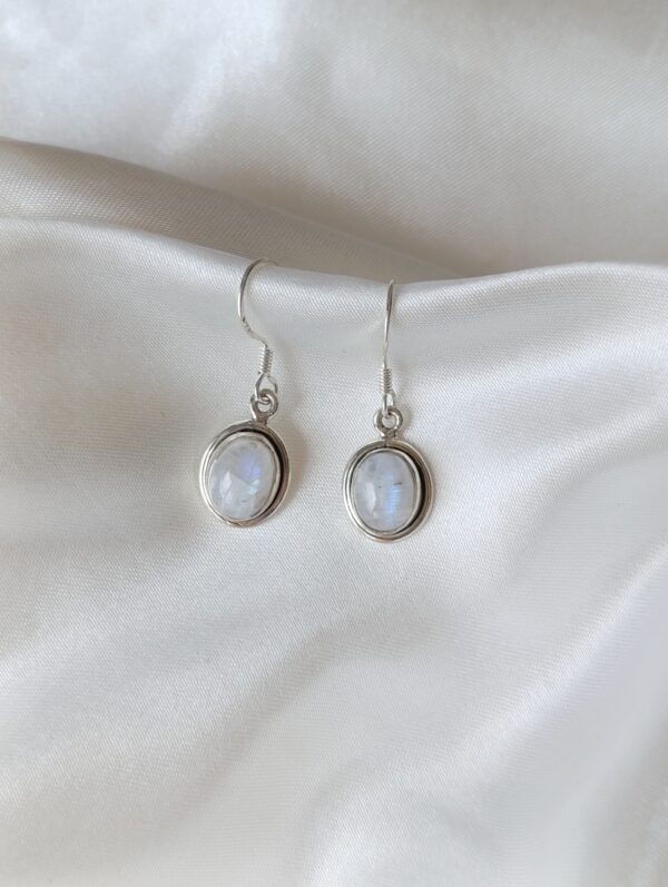 Pendientes plata Piedra luna "ISLA" | Feminidad