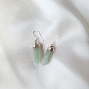 Pendientes plata Aventurina | prosperidad