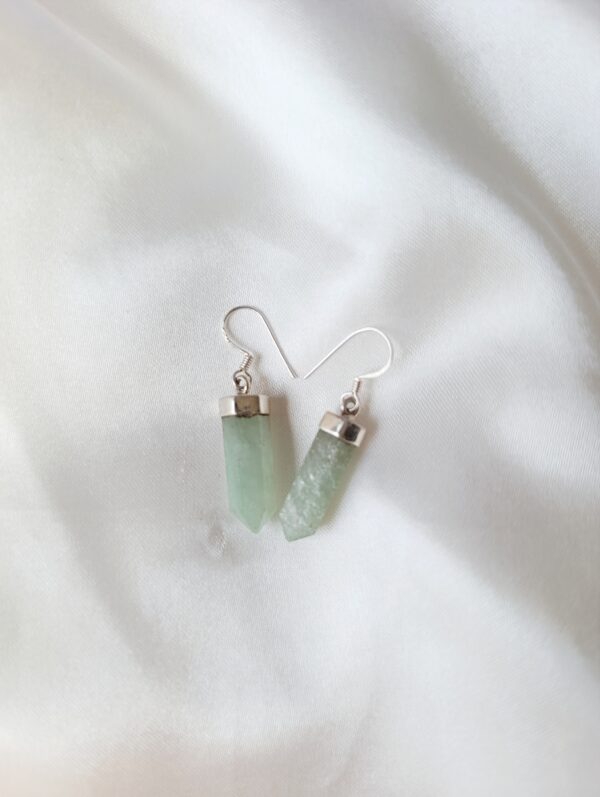 Pendientes plata Aventurina | prosperidad