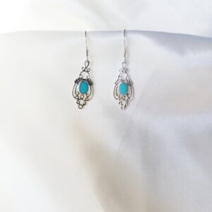 Pendientes plata Turquesa "Carol" | Protección