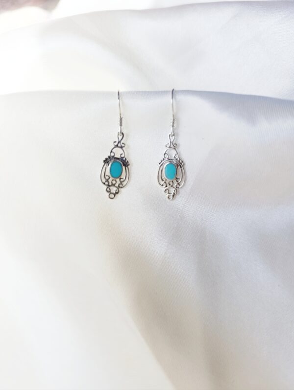 Pendientes plata Turquesa "Carol" | Protección