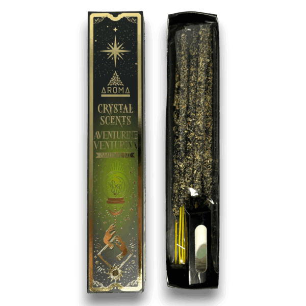 Incienso Aventurina AROMA Smudge Kit Incienso Crystal - Imagen 2